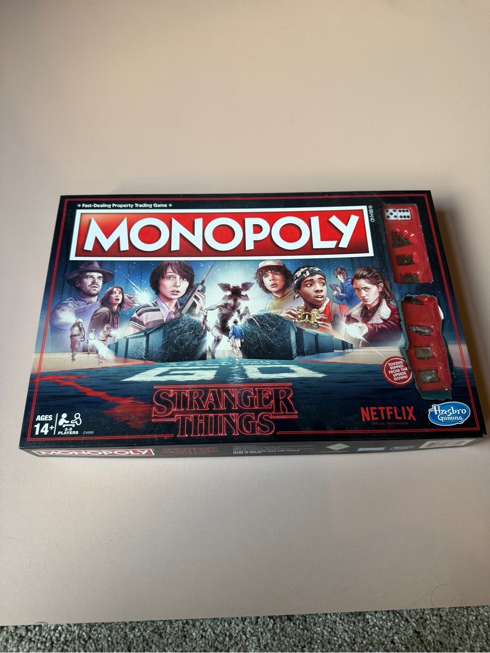 Monopoly 2017 Stranger Things Edition Board Game - Black/Red
